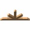 Ekena Millwork Saratoga Timber Gable Bracket, Western Red Cedar, 72"W x 30"H x 5 1/2"D x 5 1/2"F, 10/12 Pitch GBW072X30X0606SAR00SWR - alternate 5